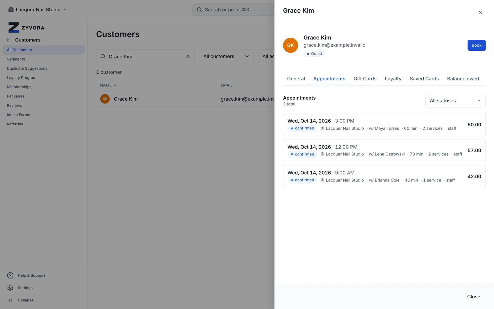 Client history