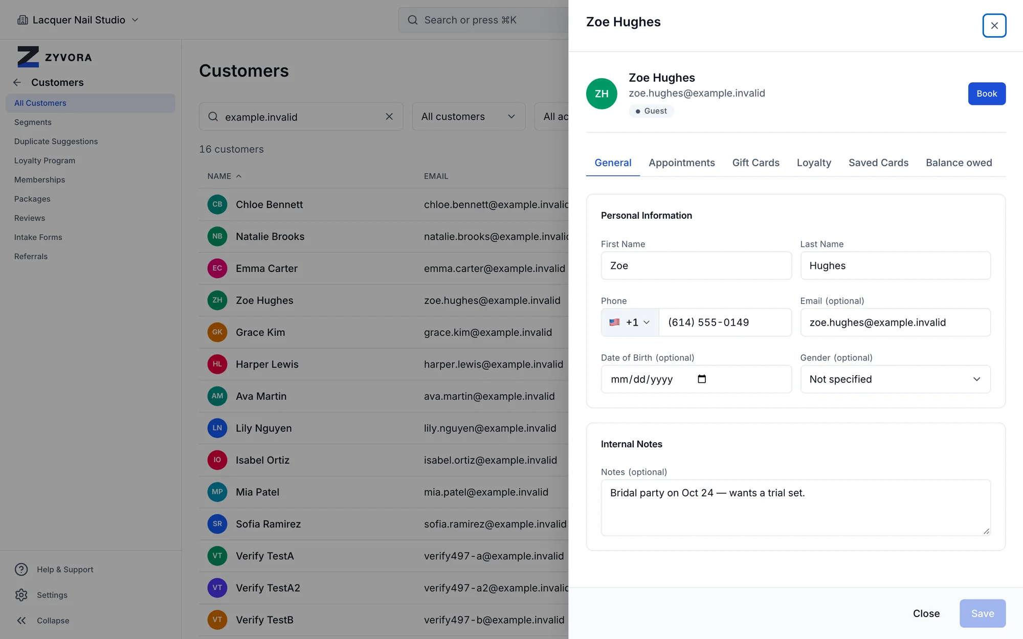 Client profile